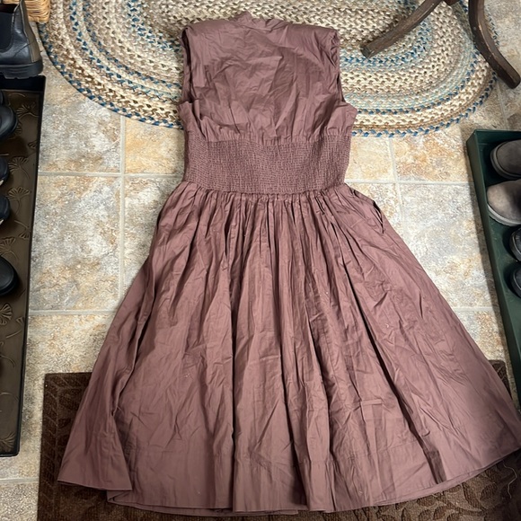 Anthropologie The Tommie Cap Sleeve Smocked Front-Zip Shirt Dress Sz 1X NWT - Picture 14 of 14